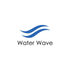 Fototapeta premium Water wave logo and Sea wave logo or beach water wave, with vector design concept of symbol illustration template.