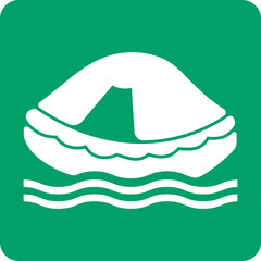 ISO 7010 E038 Liferaft