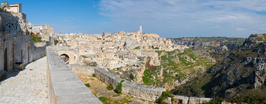 Matera - The cityscape panorama.