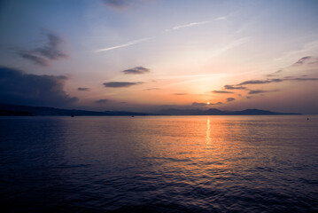 Fototapeta premium sunset over the sea