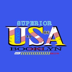 superior quality usa Premium Vector illustration of a text graphic. suitable screen printing and DTF for the design boy outfit of t-shirts print, shirts, hoodies baba suit, kids cottons, etc.