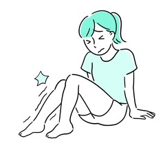 痙攣　筋肉痛　熱中症　女性