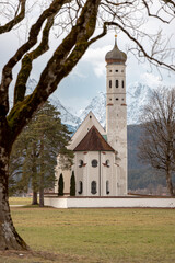 Naklejka premium St Coloman church Schwangau Bavaria Germany