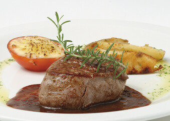 Fresh grilled beef steak