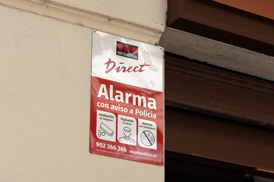 VALENCIA, SPAIN - MAY 05, 2022: Securitas Direct is an international security company. Now Verisure