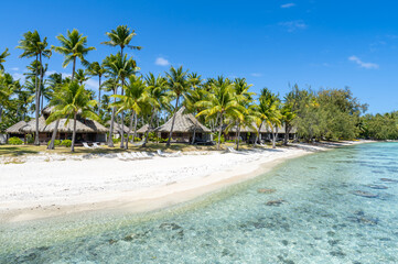 Summer vacation on a tropical island in French Polynesia