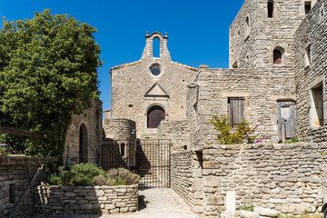 Fototapeta na wymiar The Saint-Michel de Transi chapel in Saignon, Provence, France