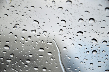 glass water drop, background, concept, rainy season, inclement weather  poor visibility