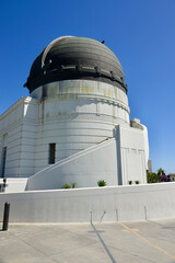 exterior of Griffith Observatory on bright sunny day
