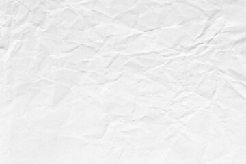 White crumpled background paper surface texture