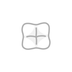 上から見た、人間の白色の歯
