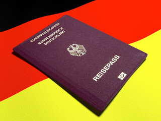 Obraz premium Germany citizen passport
