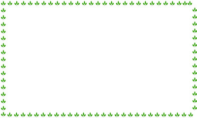 green leaves frame
