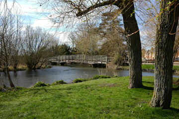 A peaceful view of Salisbury in the UK