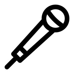 mic line icon