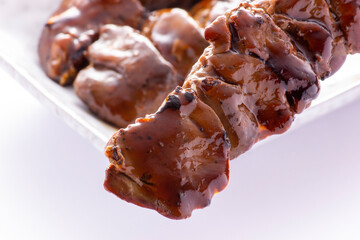 レバー串、焼き鳥