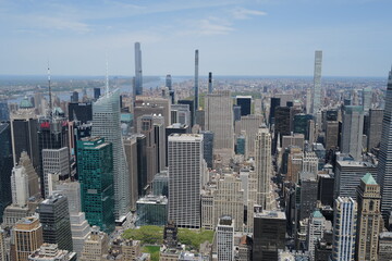 Fototapeta na wymiar new york immeubles vue aérienne