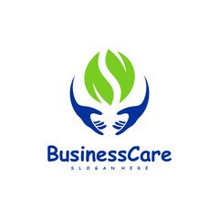 Leaf Care logo design vector. Icon Symbol. Template Illustration