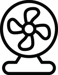 Obraz premium Air conditioner vector icon isolated on white