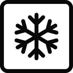 Air conditioner vector icon isolated on white