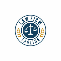Law firm logo design vector
