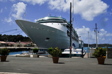 Sant Thomas port, Charlotte , Amalie ,US. Virgin island