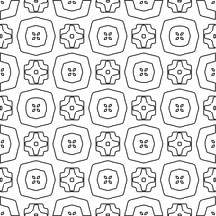 Stylish texture with figures from lines.
Abstract geometric black and white pattern for web page, textures, card, poster, fabric, textile. Monochrome graphic repeating design. 