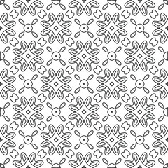 Stylish texture with figures from lines.
Abstract geometric black and white pattern for web page, textures, card, poster, fabric, textile. Monochrome graphic repeating design. 