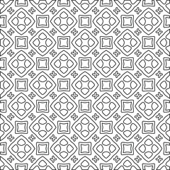 Stylish texture with figures from lines.
Abstract geometric black and white pattern for web page, textures, card, poster, fabric, textile. Monochrome graphic repeating design. 