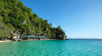 Island hopping in Coron, Palawan, Philippines.