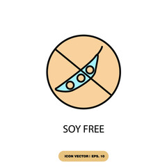 soy free icons  symbol vector elements for infographic web