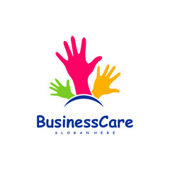 Fototapeta premium Hand Care logo design vector. Icon Symbol. Template Illustration