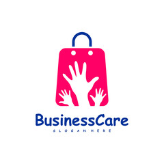 Shop Care logo design vector. Icon Symbol. Template Illustration