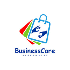Shop Care logo design vector. Icon Symbol. Template Illustration