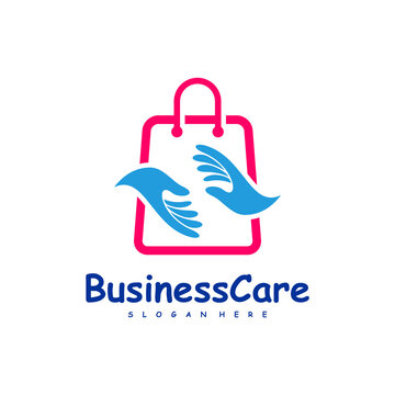 Shop Care logo design vector. Icon Symbol. Template Illustration