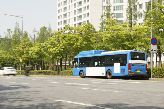 A Picture Of A Bus Commercial For Mock Up