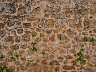 stone wall of an old house