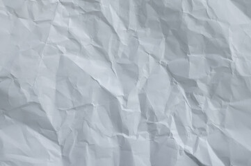 White crumpled paper texture