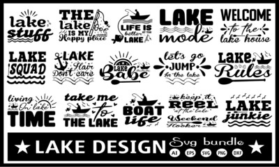 Lake svg bundle