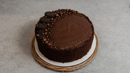 chocolate cake on a plate