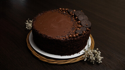 chocolate cake with chocolate