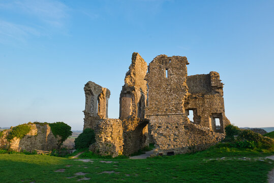 Castle Ruins at Sunset, United Kingdom