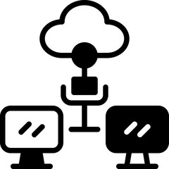 connecting solid line icon