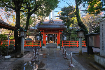 Fototapeta na wymiar 東京都港区 愛宕神社 拝殿