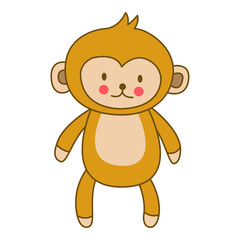clip art of monkey with cartoon design