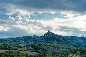 landscape with clouds