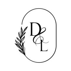 ld, dl, Elegant Wedding Monogram, Wedding Logo Design, Save The Date Logo