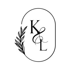 lk, kl, Elegant Wedding Monogram, Wedding Logo Design, Save The Date Logo