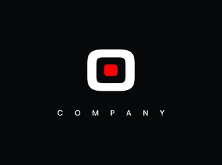 red color o logo design, o logo design, o monogram logo, o letter logo design. unique style letter