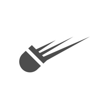 Badminton shuttlecock icon logo illustration